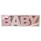 Baby fabric letters in pink patterns