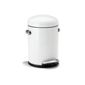 Simplehuman 3 Litres Round Retro Pedal Bin - Cream