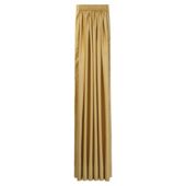 Tesco Faux Silk Lined pencil pleat Curtains W162xL229cm (64x90"), Gold