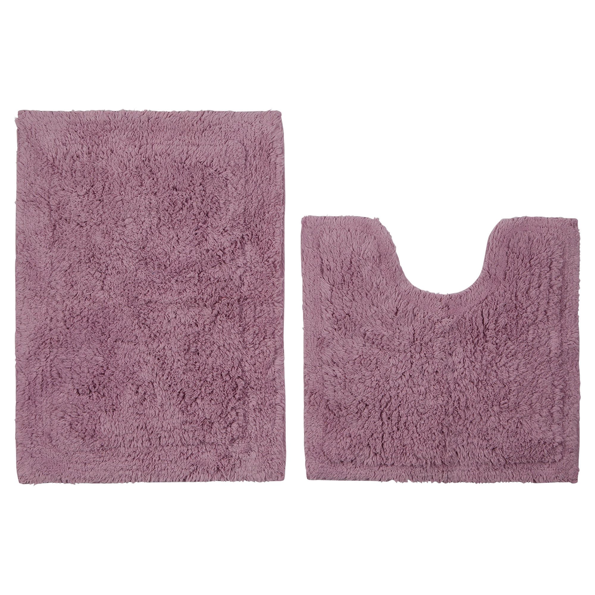 Tesco Pedestal and Bath Mat Set Pink