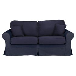 Louisa Loose Cover Only for Small Sofa Jaquard, Navy
