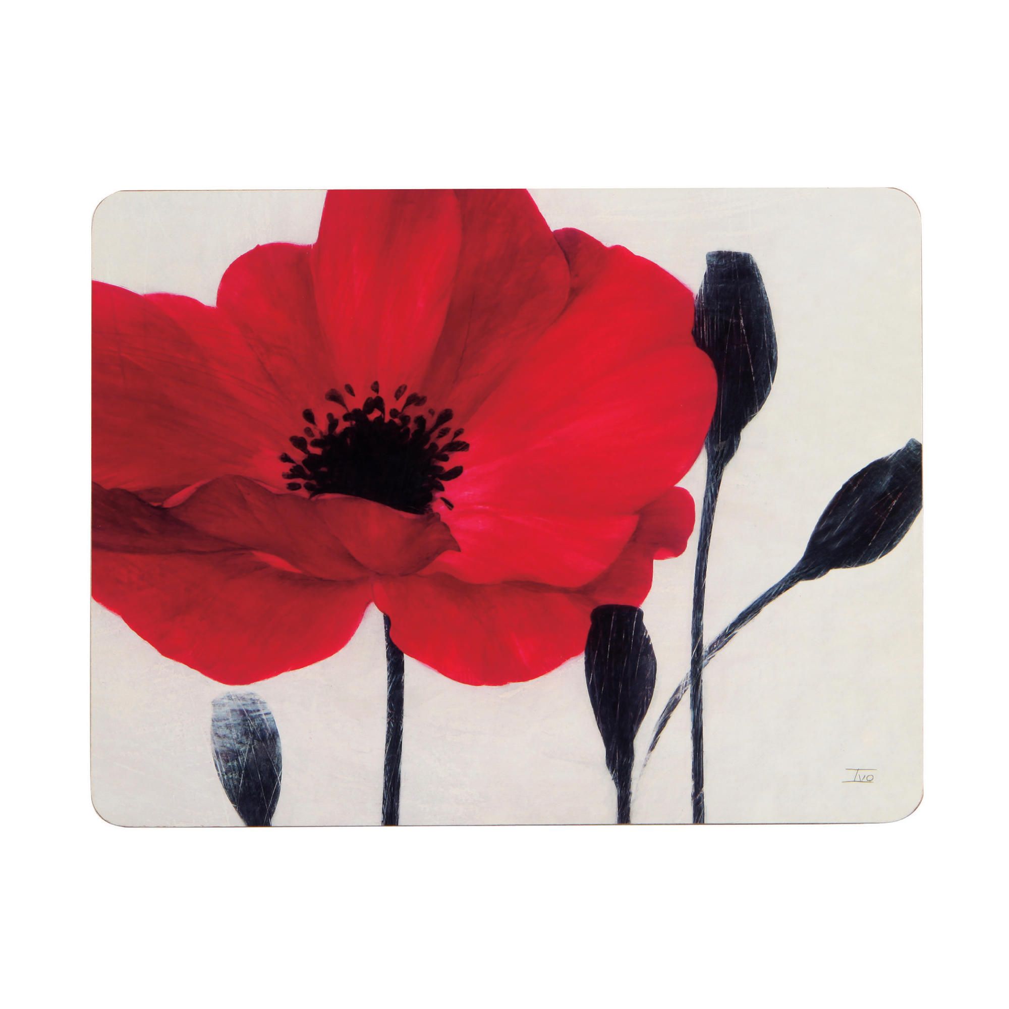 Tesco Poppy 4pk Placemats