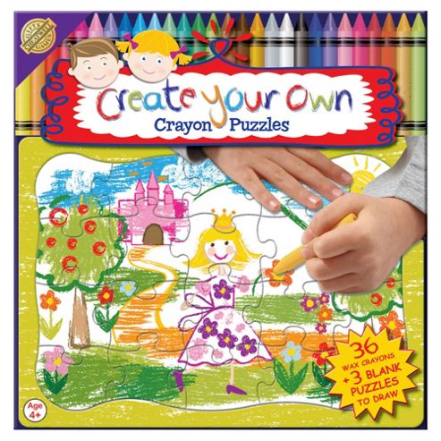 Image of Cheatwell Create Your Own Jigsaw Puzzle 36 Crayons