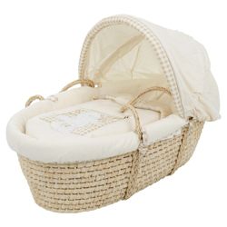 Obaby B is for Bear Moses Basket with Stand, Cream
