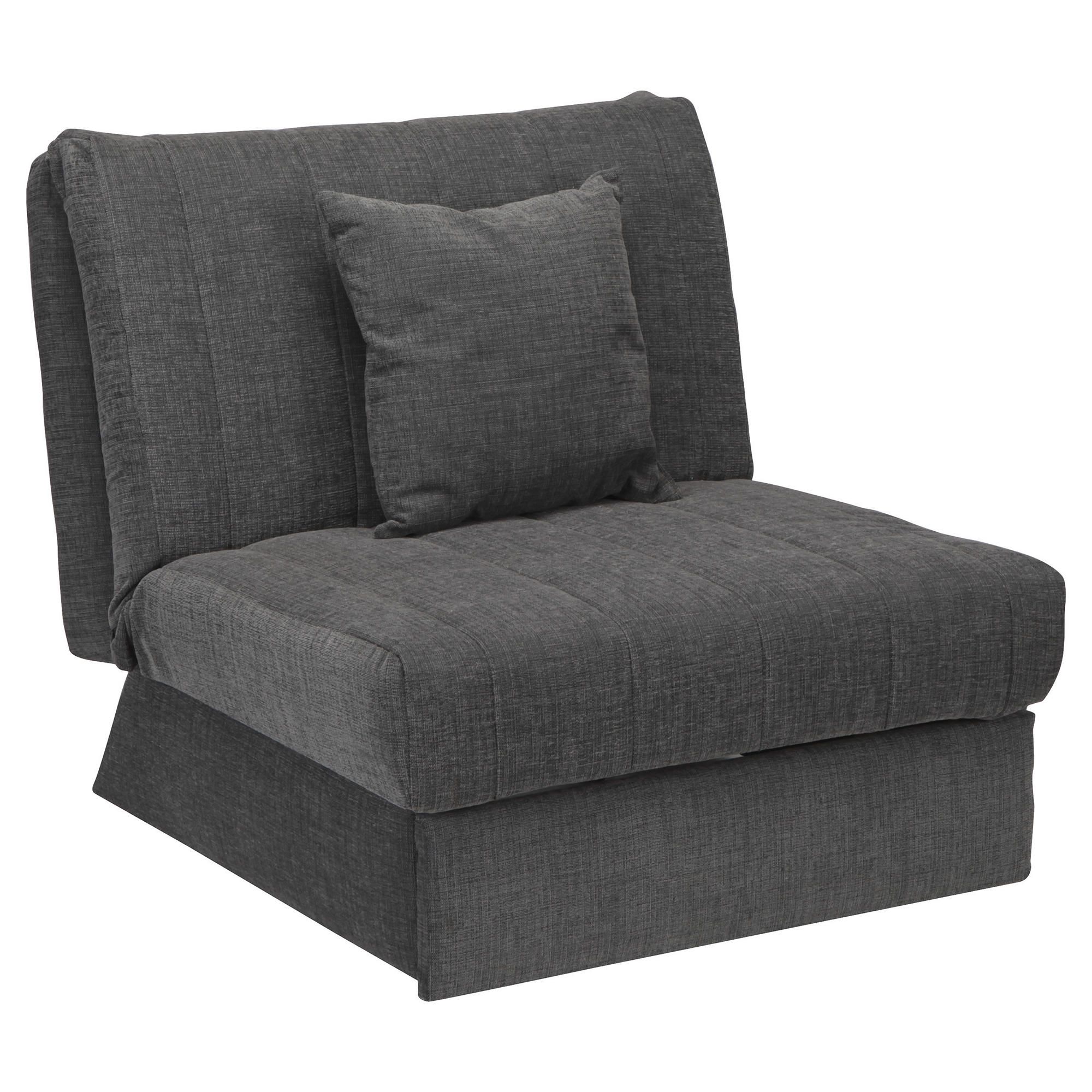 Morton Fabric Single Sofa Bed Charcoal at Tesco Direct