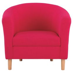 Tub Fabric Accent Chair Pink