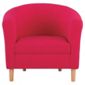 Tub Fabric Accent Chair Pink
