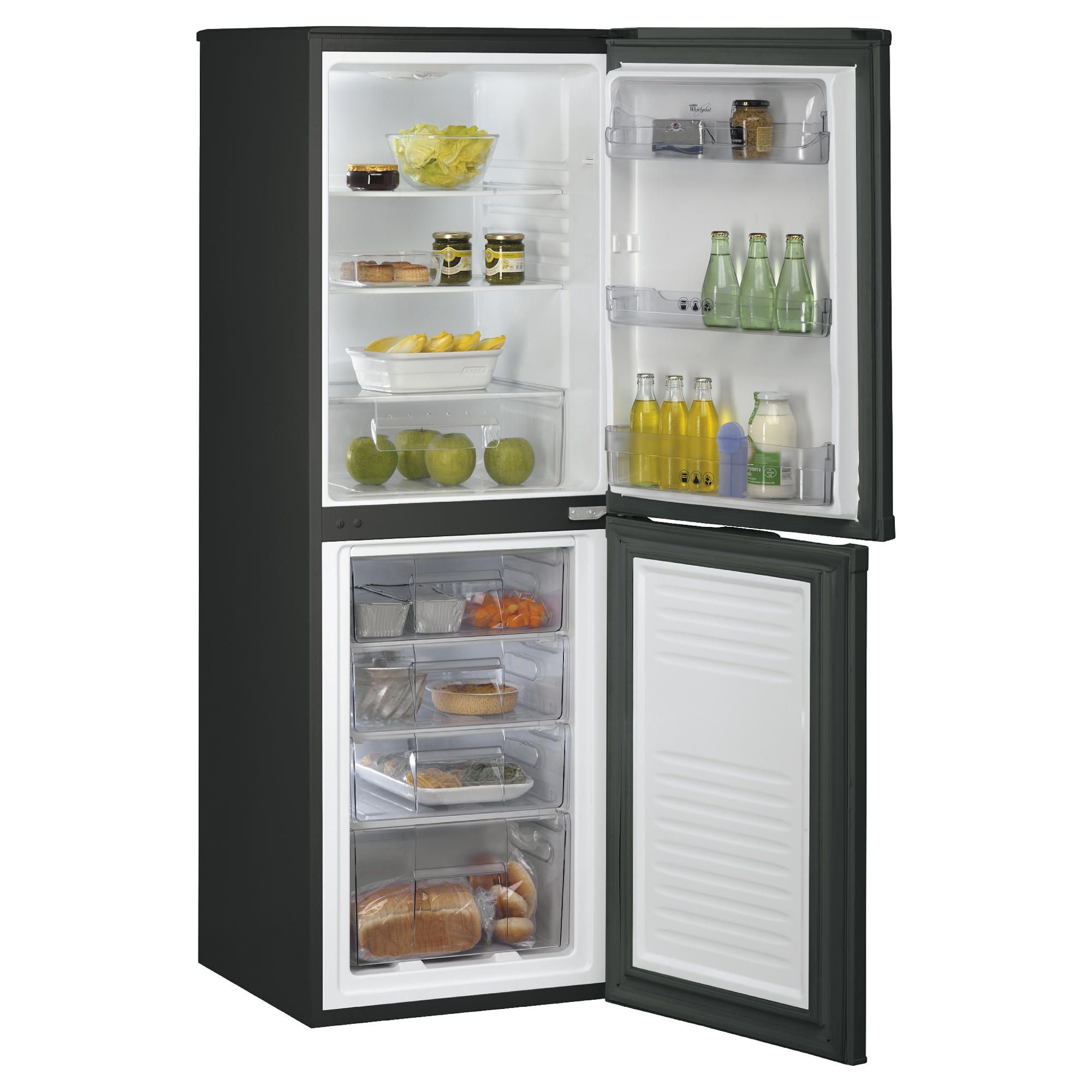Whirlpool HK4355AB Static Fridge-Freezer Black Whirlpool HK4355AB Static Fridge-Freezer Black