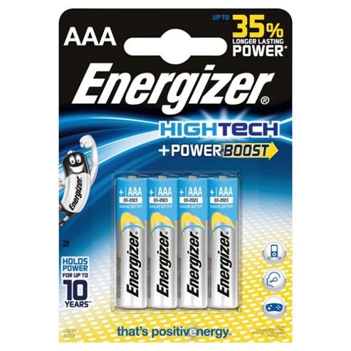 Image of Energizer Hightech 4 Pack Alkaline Aaa Batteries