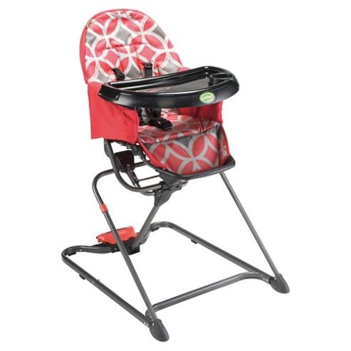 Image of Quicksmart Easy Fold Highchair, Red