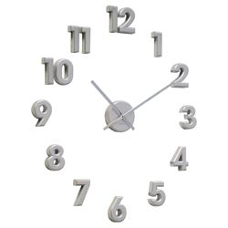Acctim Numbers Wall Clock Silver