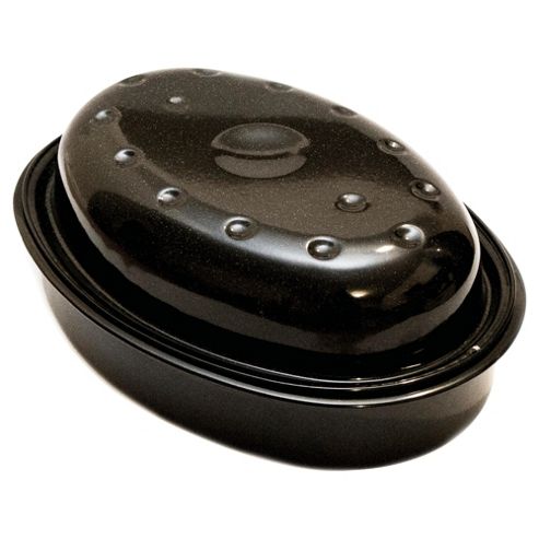 Image of Go Cook 33cm Vitreous Enamel Roaster With Lid