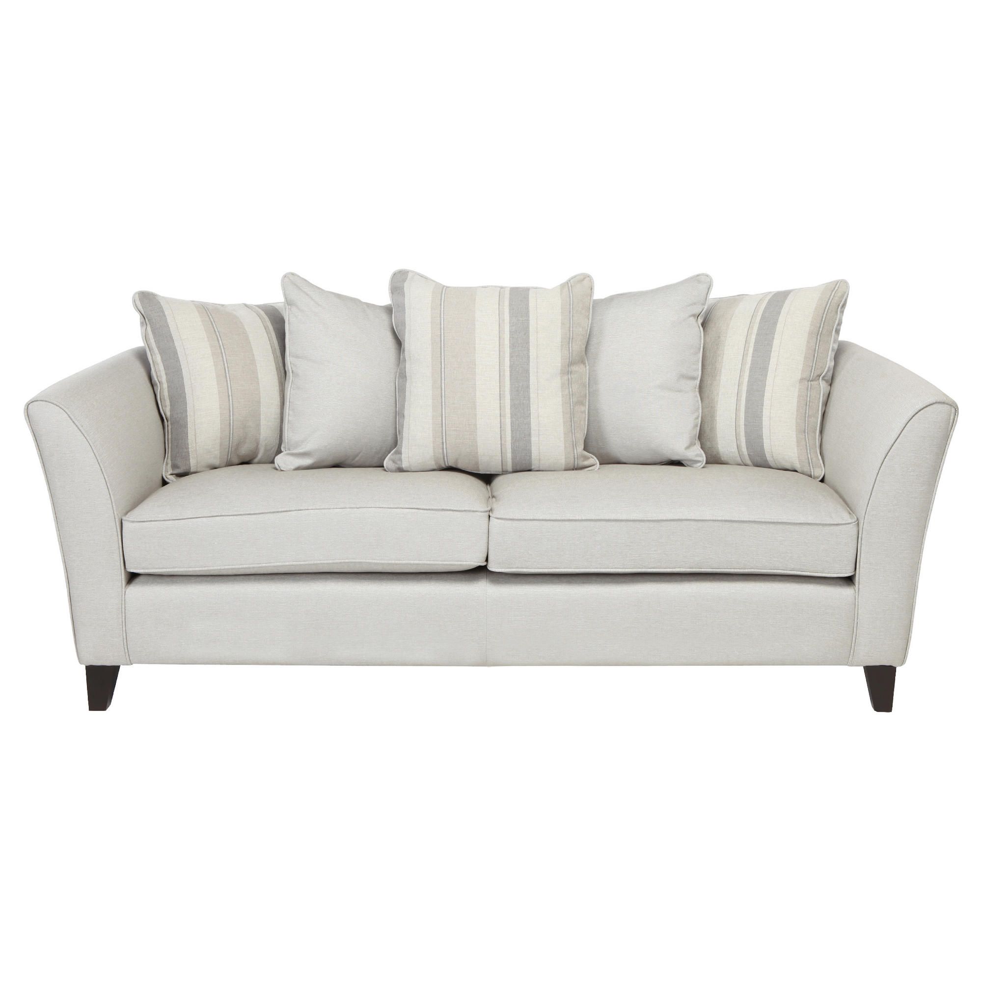 Oxford Large Fabric Sofa Light Grey at Tesco Direct