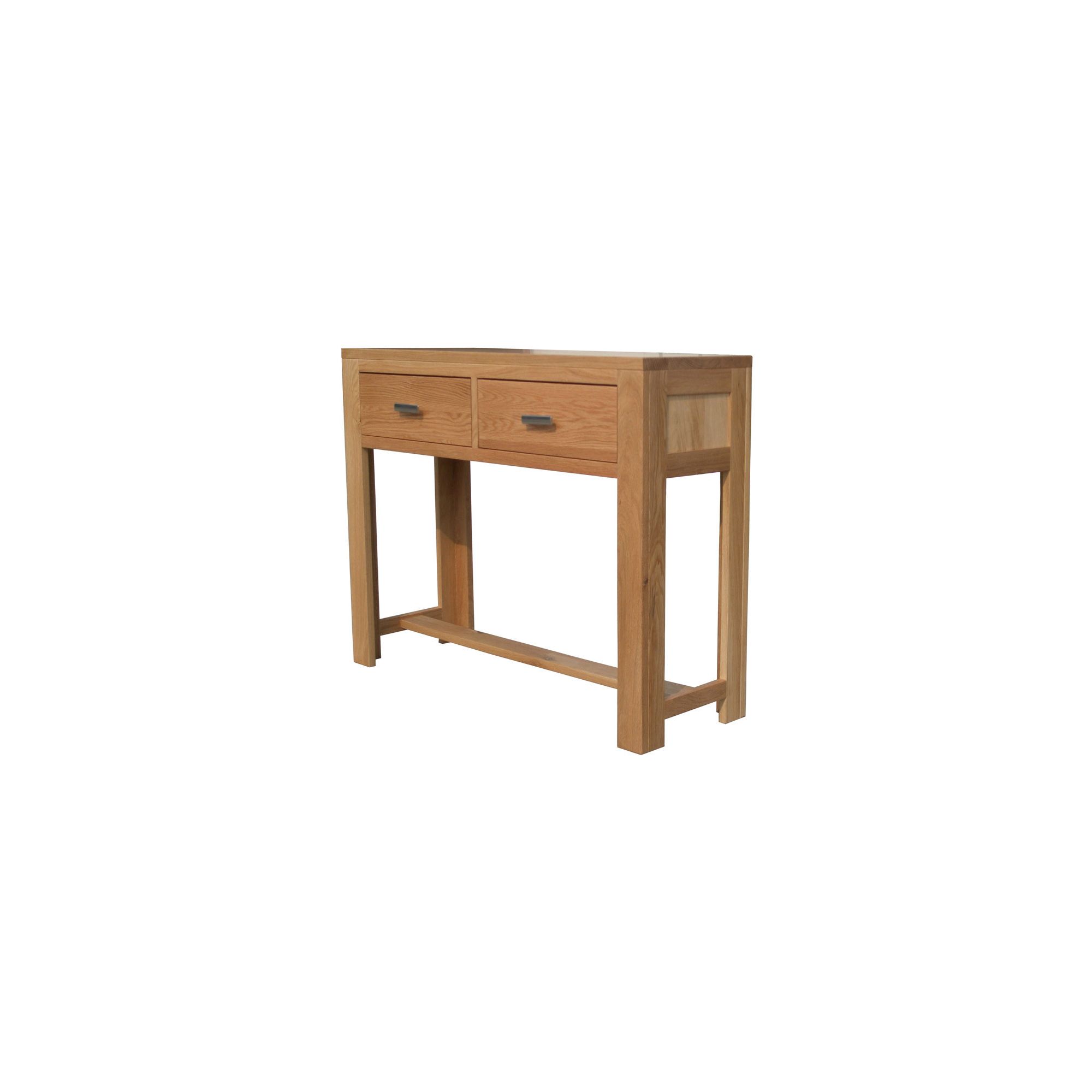 Home Zone Furniture Churchill Oak 2010 Large Console Table in Natural Oak at Tesco Direct