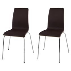 Pair Of Padova Chairs, Walnut Veneer