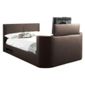 Charlotte King Gas Lift Tv Bed Frame, Brown