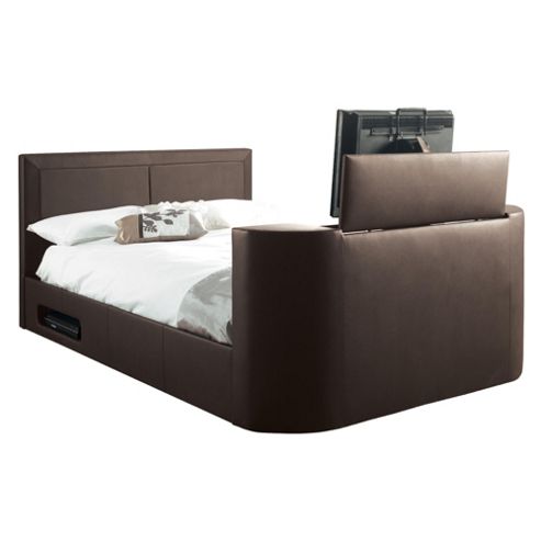  Gas Lift Tv Bed Frame, Brown from our King Size Beds range  Tesco