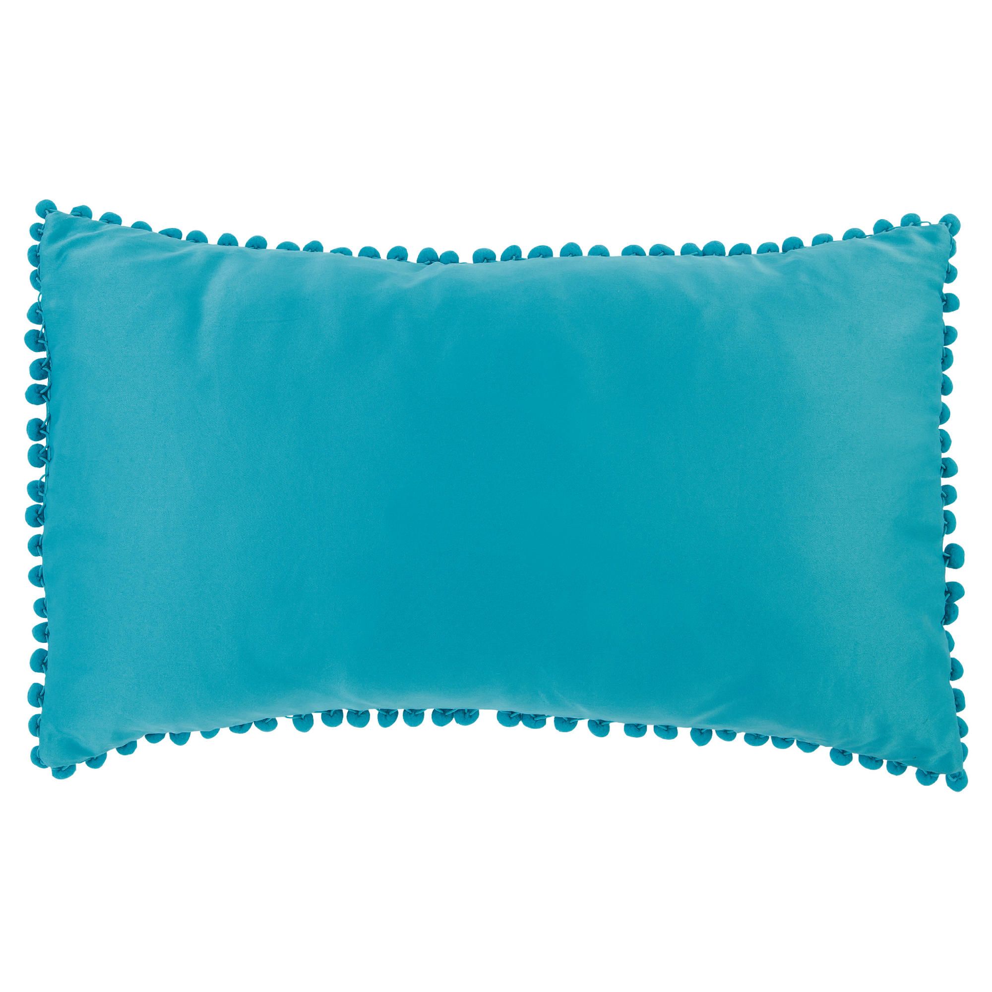 F&F Home POM POM CUSHION TEAL F&F Home POM POM CUSHION TEAL