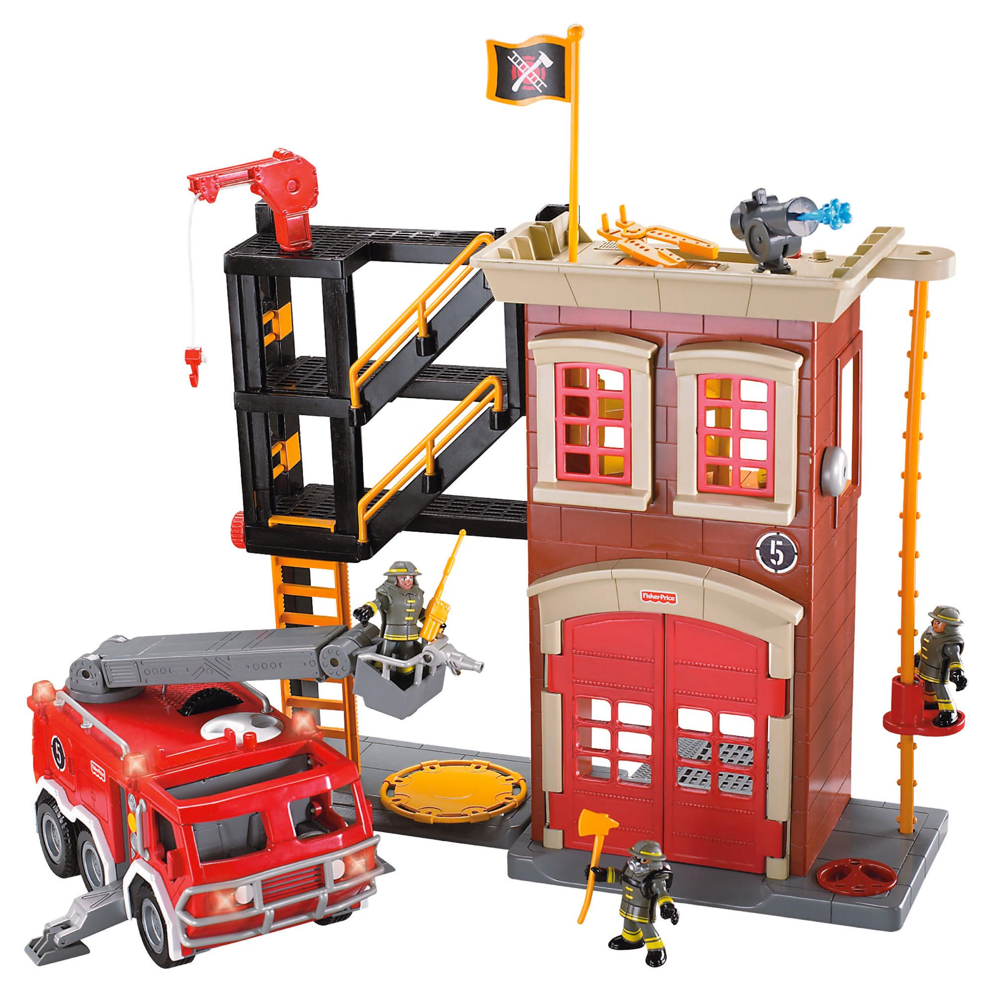 Fisher-Price Imaginext Fire Engine & Station Set 