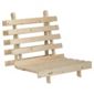 Helsinki Single Pine Futon Frame Only, Natural