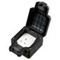 MK Masterseal Plus 13a 1g Switched Socket Black