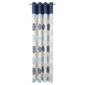 Tesco Nouveau Print lined eyelet Curtains W162xL229cm (64x90"), Navy