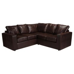 Maison Fabric Corner Sofa Mustang Chocolate