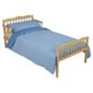 Saplings Junior Bed in a Box, Blue Gingham (Includes bed, mattress, quilt, pillow, pillow case & duvet cover)