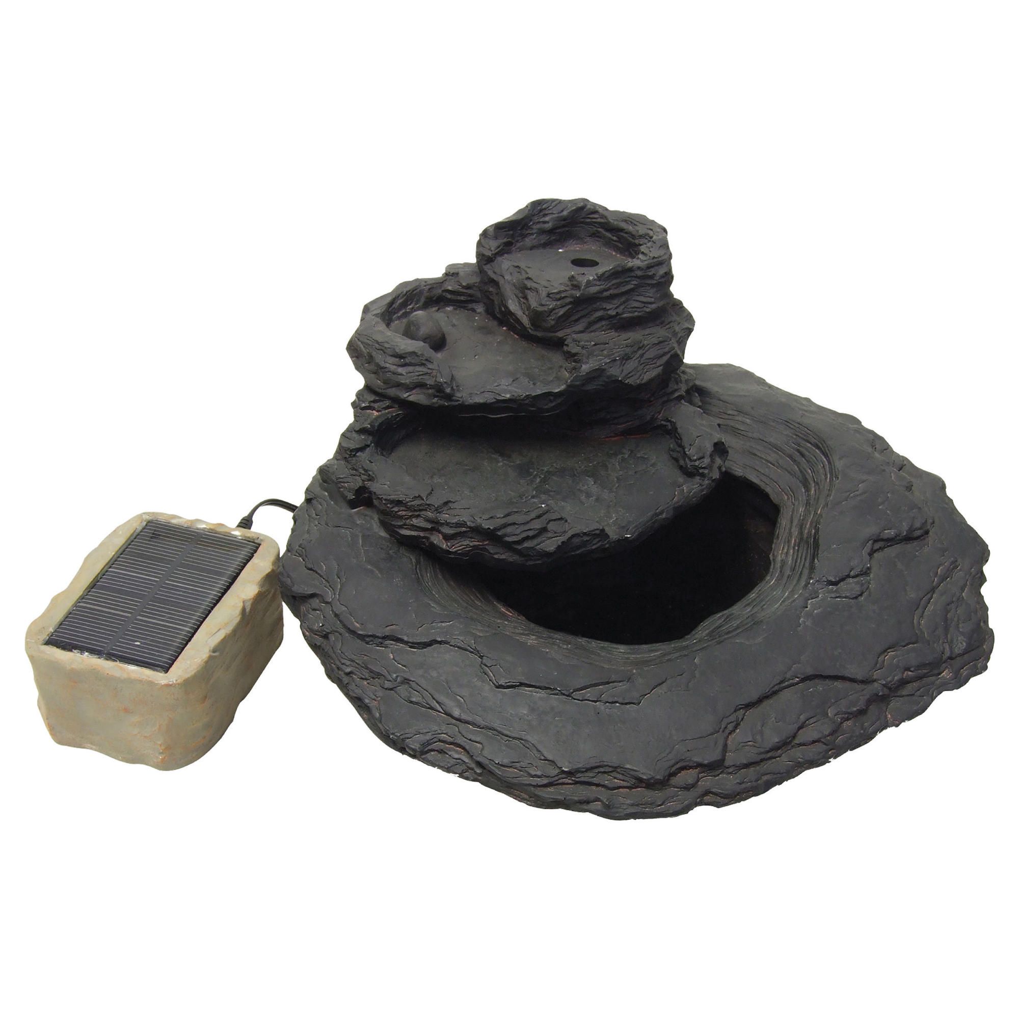Solar Slate Water Feature 3 Tier Slate Effect