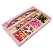 Melissa & Doug Happy Hearts Wooden Bead Set