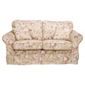 Louisa Medium Sofa with Removable Fabric Cover, Floral Brown