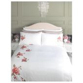 F&F Home TRADITIONAL FLORAL EMB DUVET SB