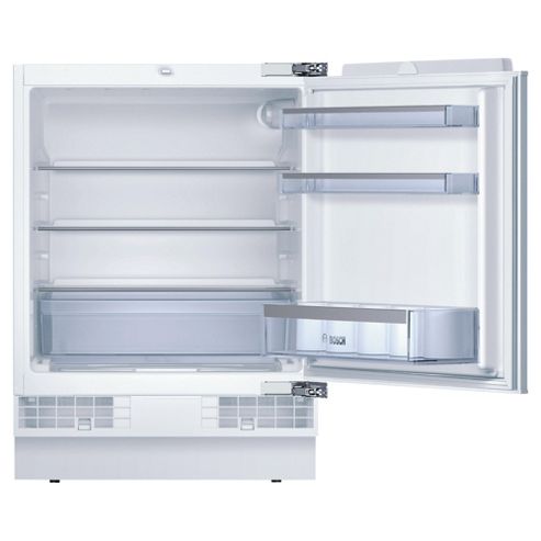 Image of Bosch Kur15a50gb Under Counter Built In Larder Fridge, Capacity 141 Litres, Energy Rating A+, Width 60.0cm. White