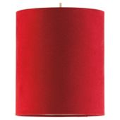 Tesco faux suede cylinder shade red 19cm