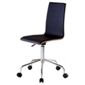 Padova Office Chair, Oak Veneer & Black Leather Effect