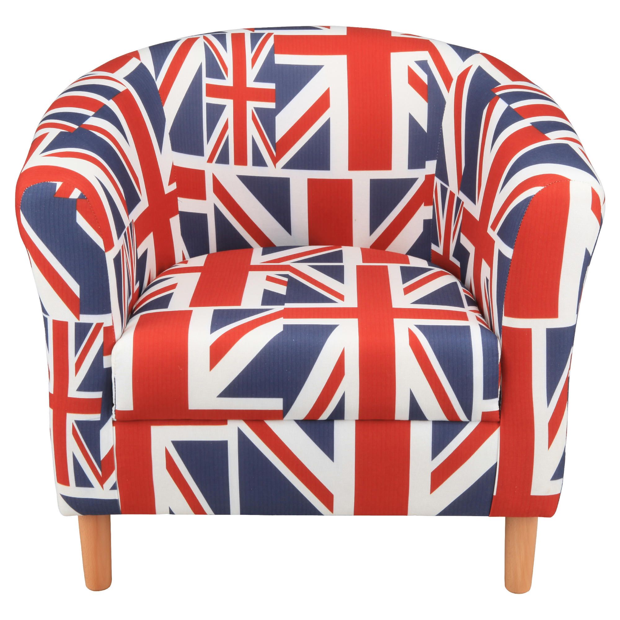 Tub Chair Union Jack Blue