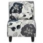 Amelie Fabric Accent Chair Navy Floral