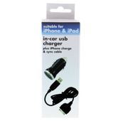 KitPower 2 AMP In Car Charger Adaptor and USB Cable