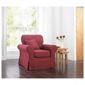 Louisa Armchair with Removable Jaquard Cover, Wine