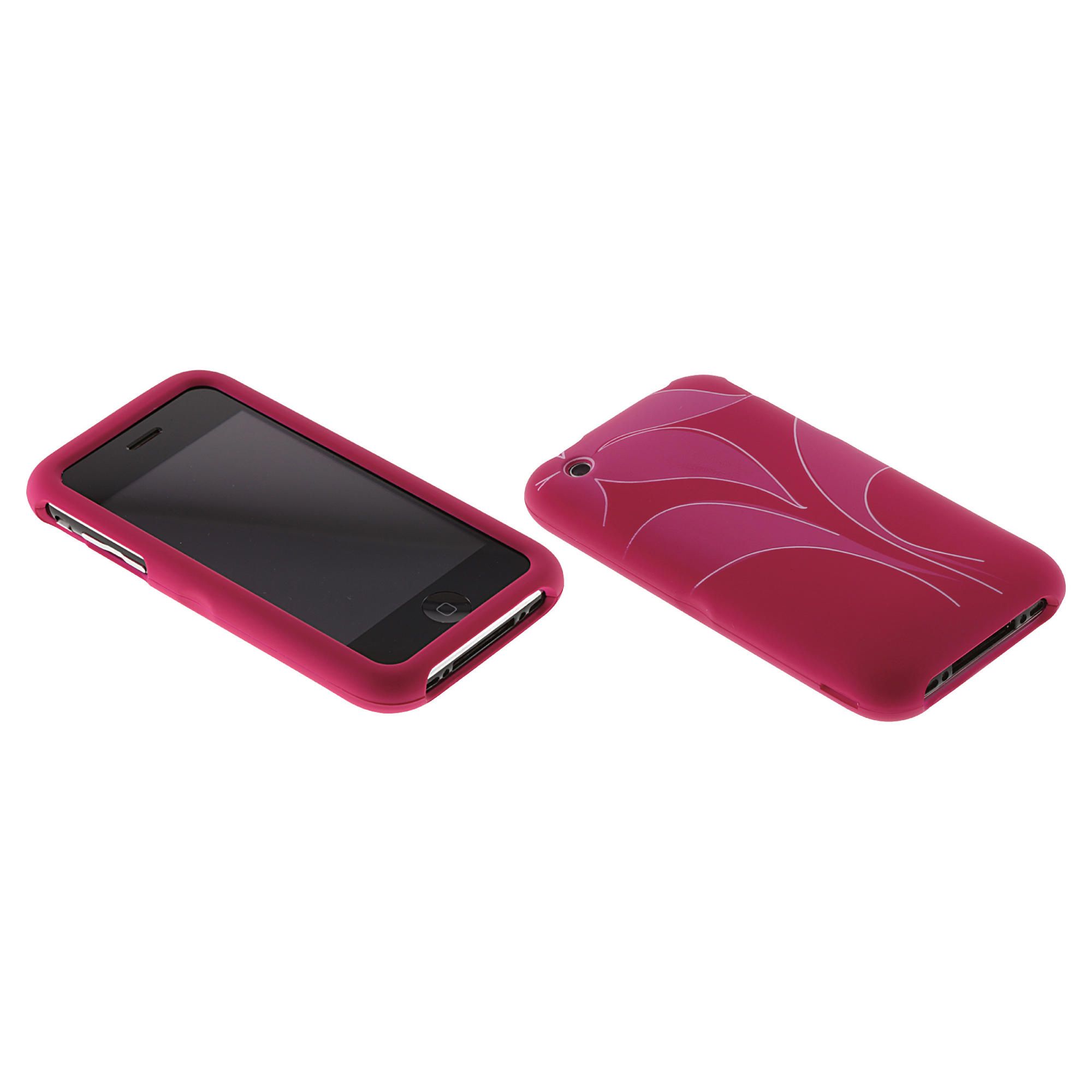 Contour Hardskin Case for iPhone 3G(S) - Pink Abstract Flower