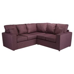 Maison Fabric Corner Sofa Aubergine