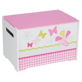 Daisy Toy Box, Pink & White