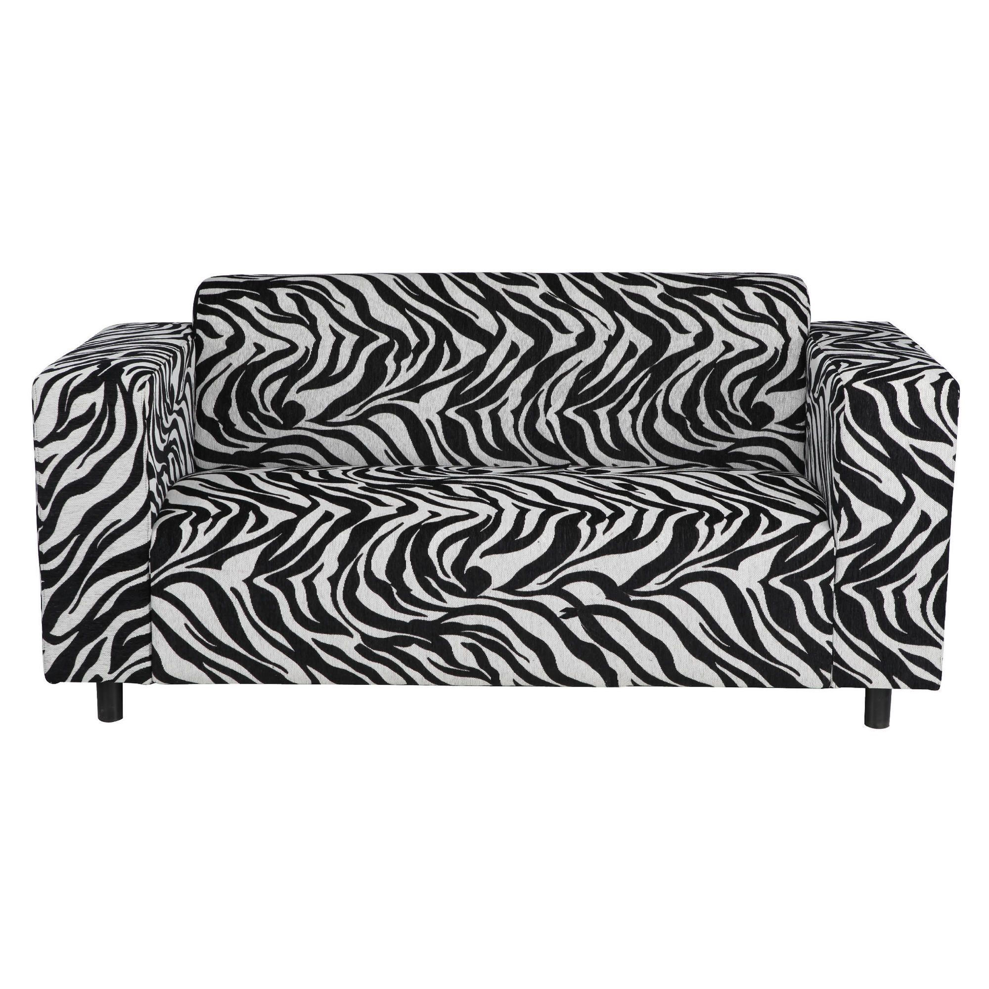 Stanza Fabric Medium Sofa Zebra