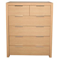 Cologne 6 Drawer Chest, Light Oak