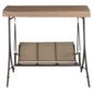 Sorrento Metal/Textilene 3 Seat Swing - Cocoa