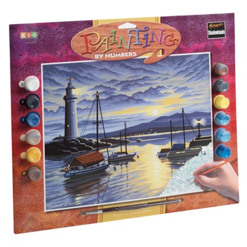 Image of Painting By Numbers Harbour Sunrise Masterpieces
