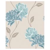 Dulux Wallpaper Peony Teal 1 Roll