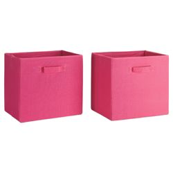 Seattle Kids Canvas Drawer Set 2 Pink