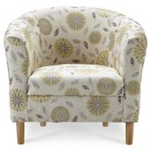 Tub Fabric Accent Chair Citrus Exeter Floral