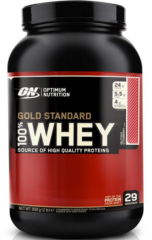 Image of 100% Whey Gold Standard Delicious Strawberry 908g
